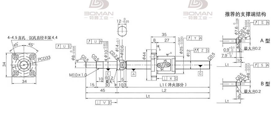 KURODA GP1202DS-AAPR-0300B-C3F 黑田丝杆是哪个国家品牌