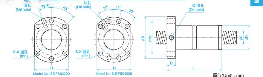 TBI DFS02010-3.8 tbi滚珠丝杆加工图