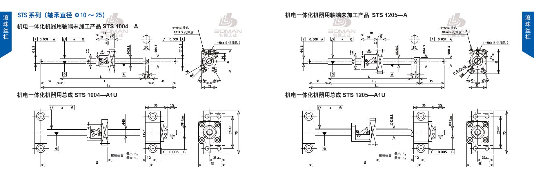 TSUBAKI STS1205-380C5-A1U tsubaki丝杆是哪里产的