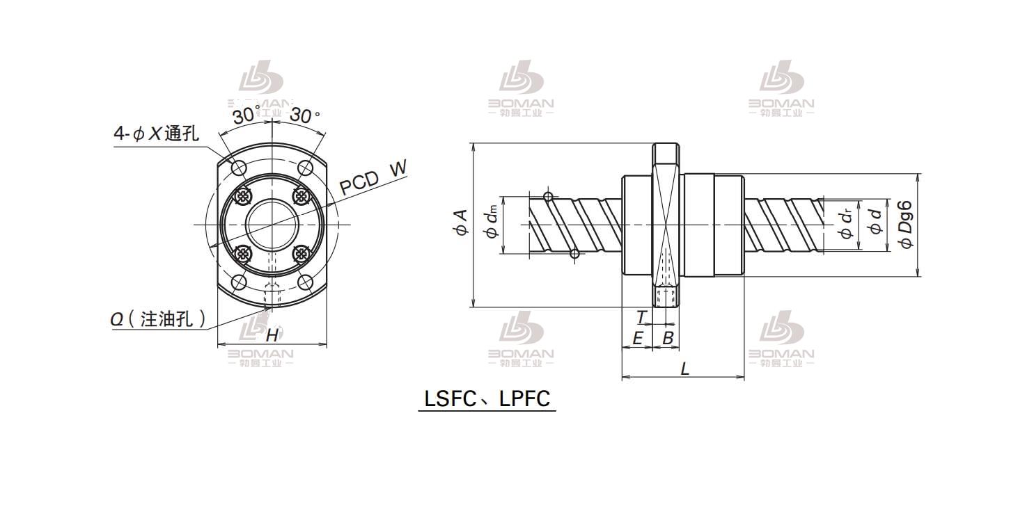 NSK LPFC3232-3-NSK LSFC滚珠丝杠